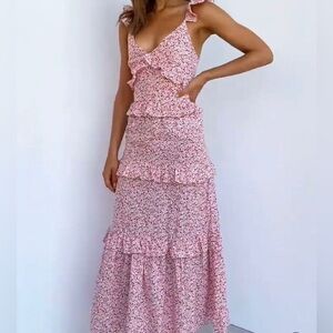 Petal & Pup Pink Floral Dress